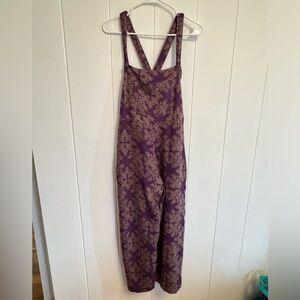 Quilt print overalls